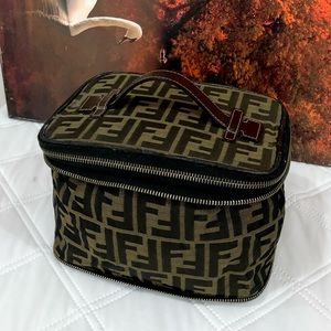 Authentic Vintage Fendi Zucca Vanity Bag